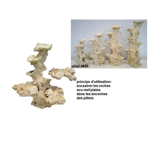 Un indispensable au jardin：Reef Scene Pilier Roche Colonisable H 38 cm