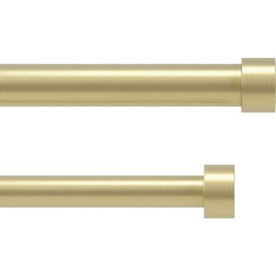 Tringle à rideaux double en acier laiton Cappa (Longueur réglable de 91 à 168 cm)