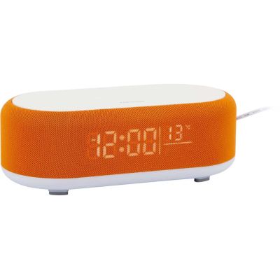 Reveil avec chargeur induction et enceinte Bluetooth Vogue (Orange)