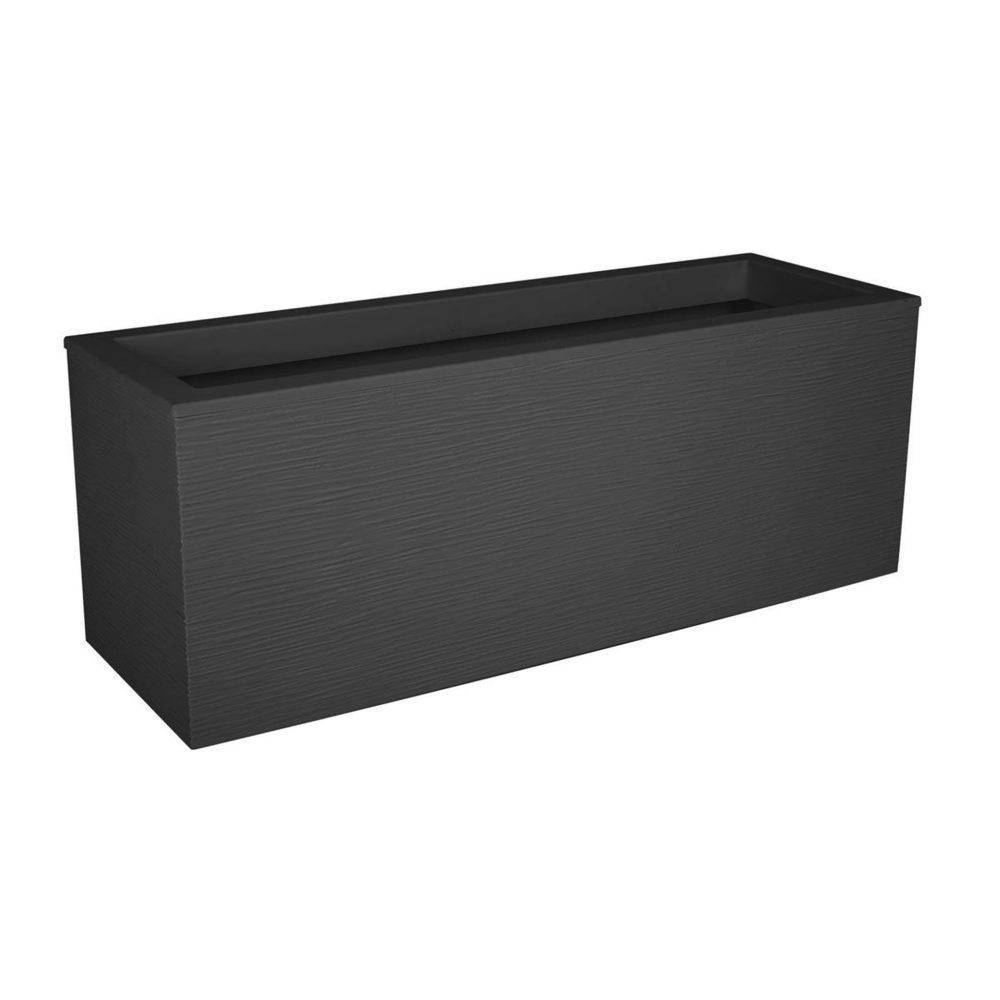 Eda Balconnière rectangulaire graphit up 59 x 19,5 x 22,8 cm - 25 l - gris anthracite - eda