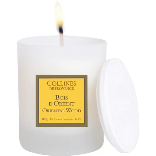Extérieur adapté：Bougie parfumée blanche les Naturelles senteur bois d’Orient 180 g