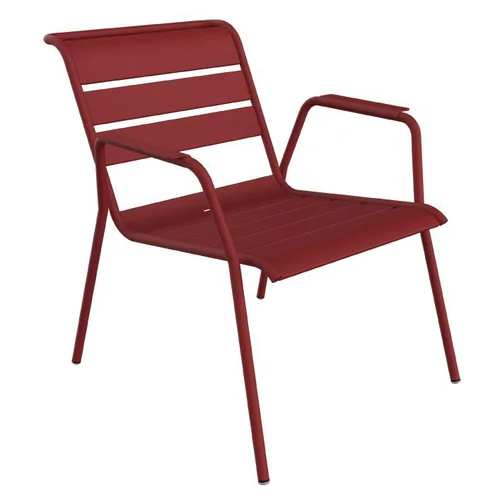 Le jardin au quotidien:Fauteuil Lounge Monceau coloris vert en acier Fermob - 87 x 77 cm