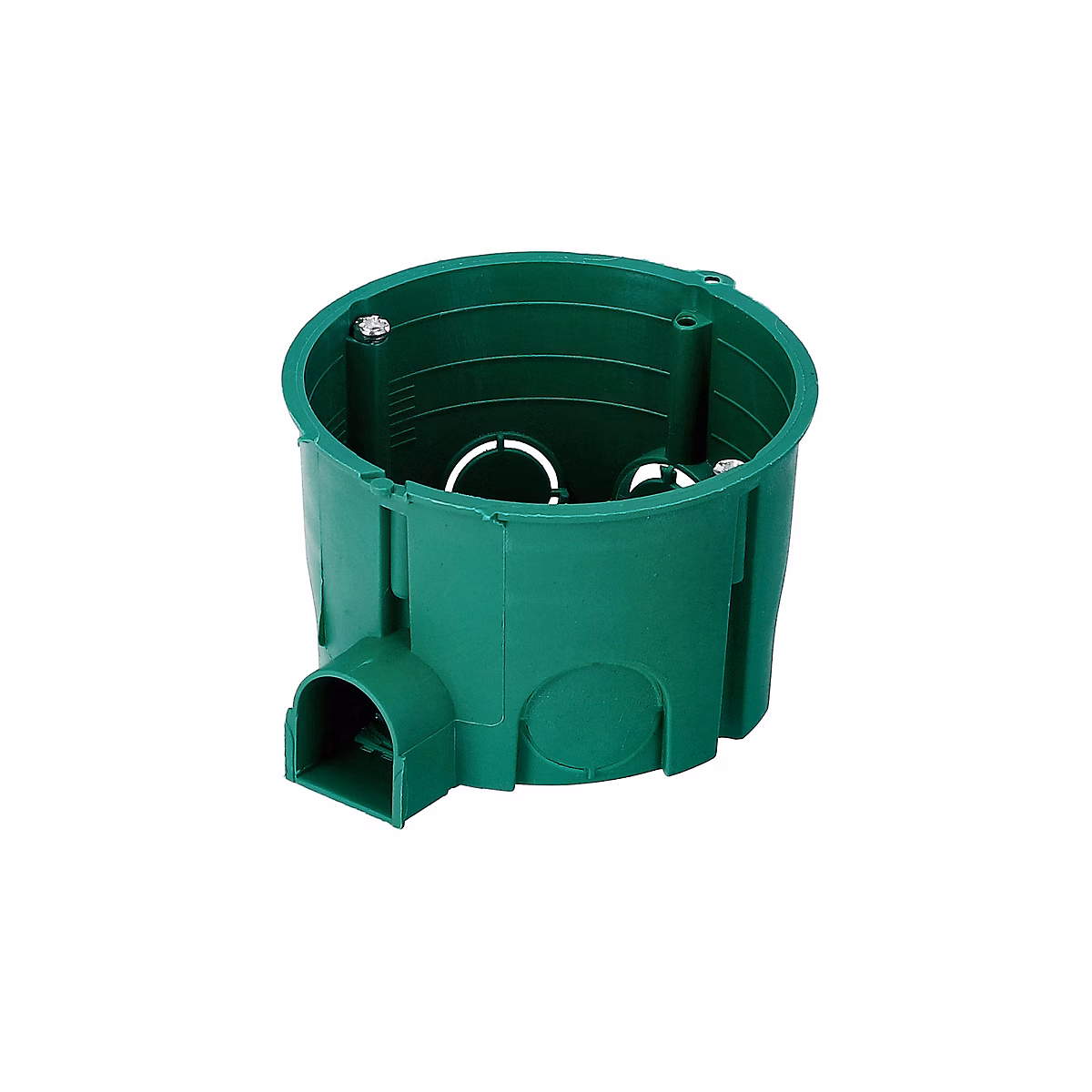 Boîte d encastrement de dérivation 60 – peu profonde, avec vis, verte, lot de 50 pièces