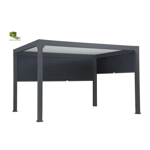 Pour tous les jours：Rideau pour pergola gris sable Green Outside Actual - 3 m