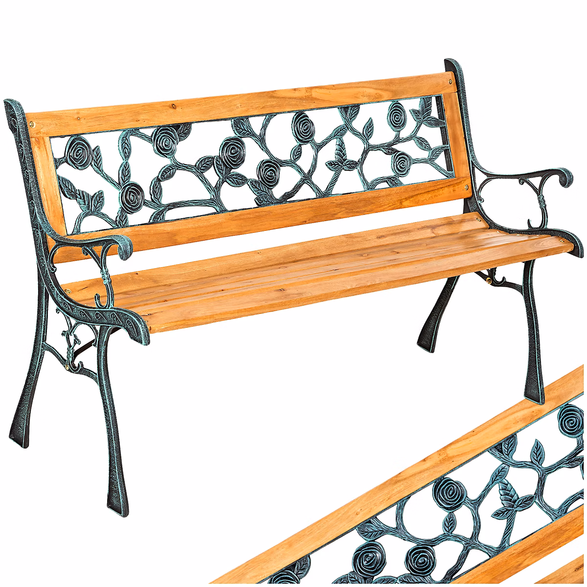 Banc de jardin 2 places Charge maximale 250 kg – Réf. PEJJJSGPT1040595083