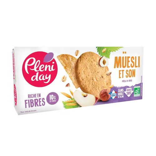 Pour mieux organiser votre jardin:Sablés bio müesli et son Pleniday - 110 g