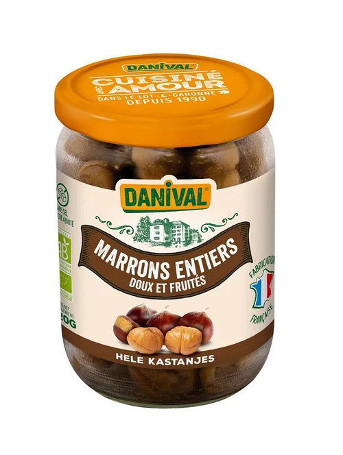 Extérieur adapté:Marrons entiers bio Danival - 320 g