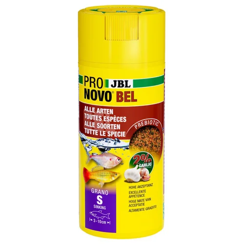 Sélection pour le jardin：Granulés pour poissons d'aquarium JBL Bel Grano S - 250 ml