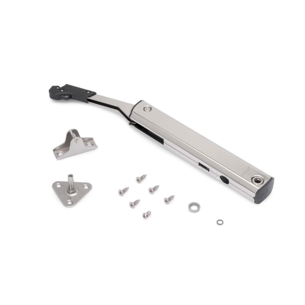 EMUCA SRL Compas pour portes levantes Altius One - Gamme de force 940-1710 - Acier - Nickelé