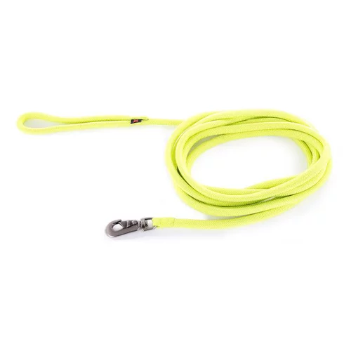 Extérieur accessoire:Longe ronde pour chien coloris vert citron 1,3 cm x 5 m