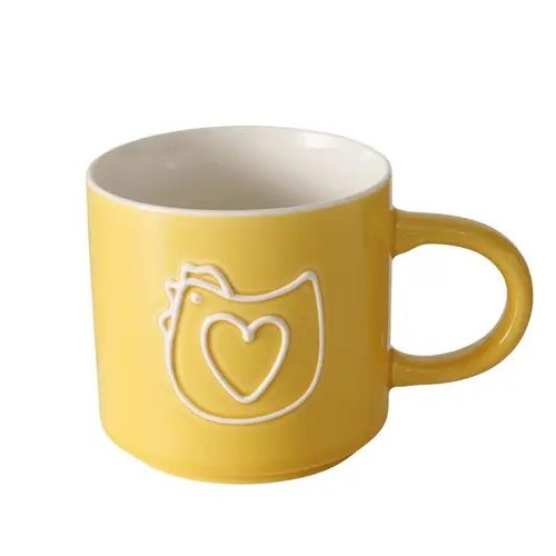 Une idée pratique pour l’extérieur:Mug en new bone coloré avec motif animal Frieda - Ø 9,3 x H 8,9 cm