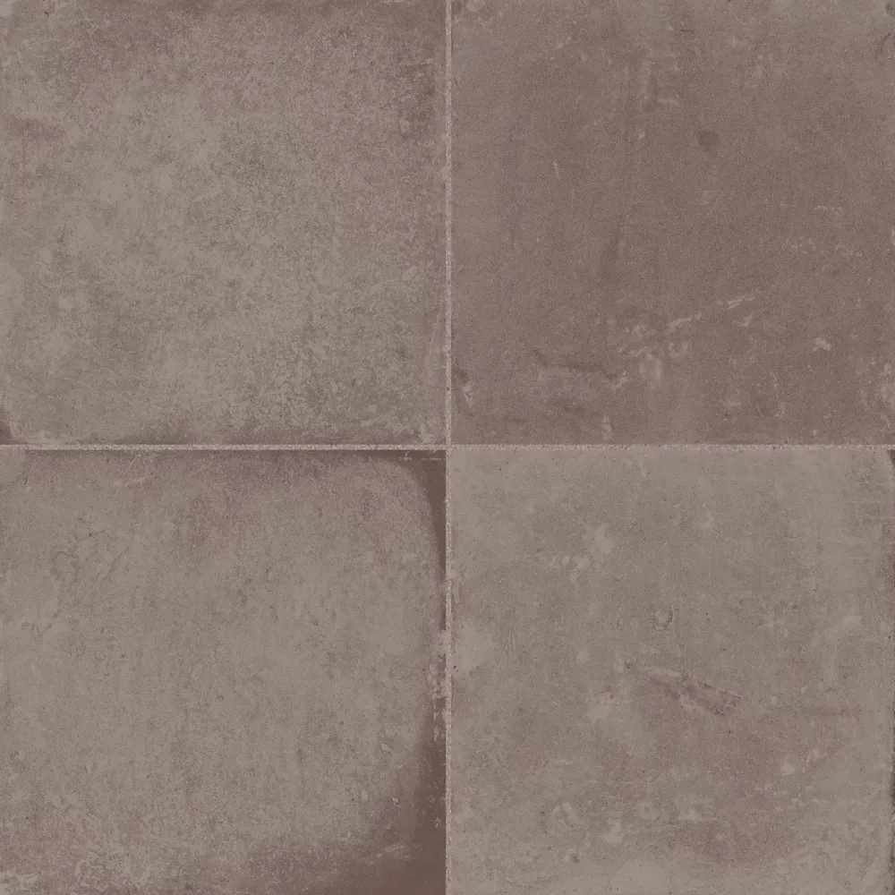 Carrelage effet Terre cuite Terracotta Foncé 22 – 3 × 22,3 × 0,9 cm Argelio, Sol et mur intérieur (vendu par carton de 0,65 m²), RO'MA