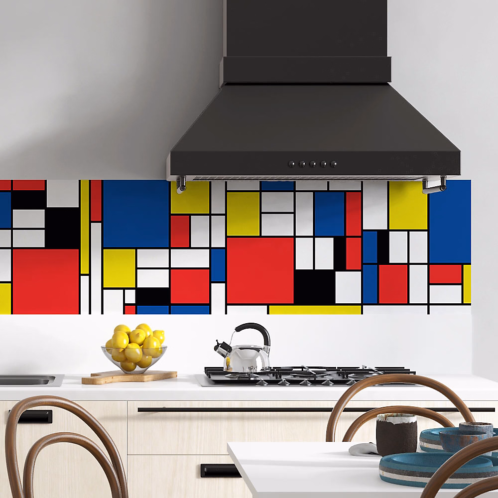 Crédence Adhésive Mondrian 100 × 40 cm