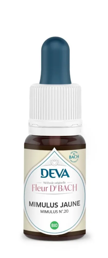 Pour mieux équiper vos extérieurs:Complément alimentaire fleur de Bach mimulus jaune bio Deva - 15 ml