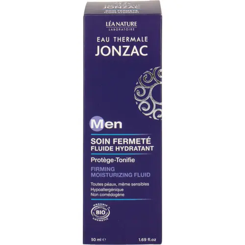 Bien dehors：Soin fermeté fluide hydratant bio Eau Thermale Jonzac homme – 50 ml