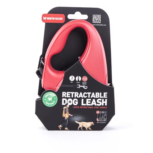 Jardin nature:Laisse rétractable rouge Instinct Sangle - taille XS