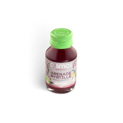 Style au jardin:Shot energy bio Cosmos grenade myrtille - 52 ml