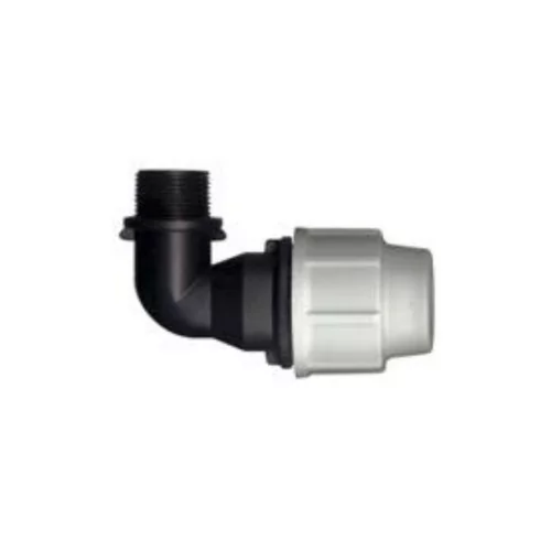 Espace vert malin：Raccord de compression avec coude fileté Plasson 20 x 27 x Ø 20 mm