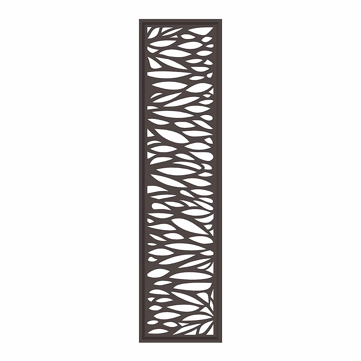 Décor Feuilles Neva L.179 x H.44 cm aluminium anthracite – Réf. TRWWNGFDX9084189474