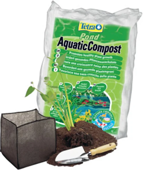Pour votre espace：Compost pour plantes aquatiques coloris marron Tetra Pond Aquatic Compost - 4 L