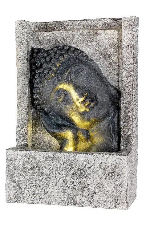 Extérieur facile:Fontaine bouddha à LED Kaemingk - 13,5 x 28 x 40 cm