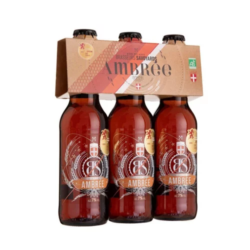 Jardin & extérieur:Pack bière BS ambrée bio Brasseurs Savoyards - 3 x 33 cl