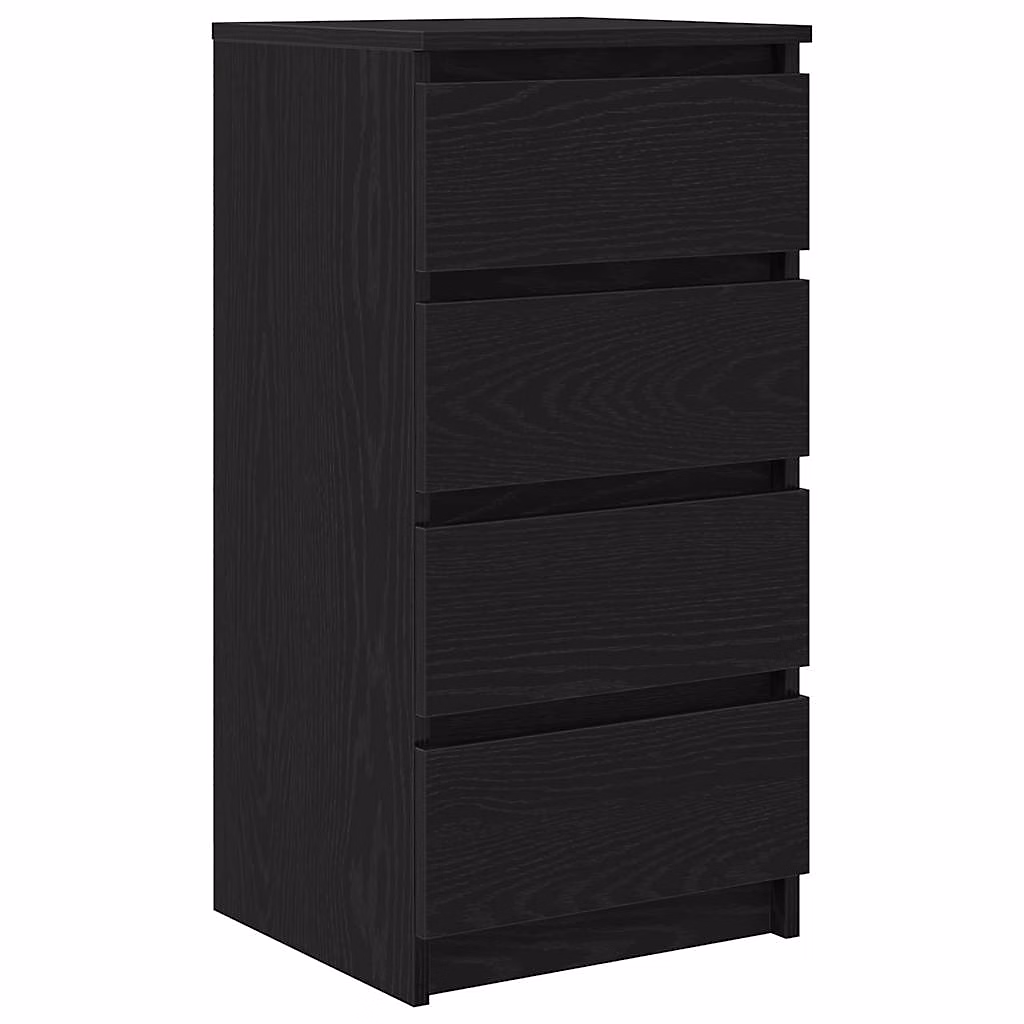 Buffet chêne noir 37 – 5 × 35 × 76 cm bois d'ingénierie vidaXL