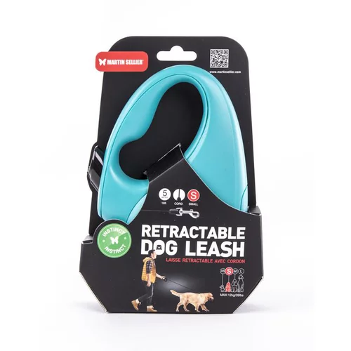 Pour enrichir votre univers jardin:Instinct corde rétractable pour chien taille S turquoise 5 m