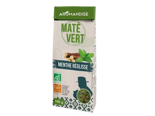 Simple au jardin:Maté vert sauvage menthe réglisse bio Aromandise - 100 g