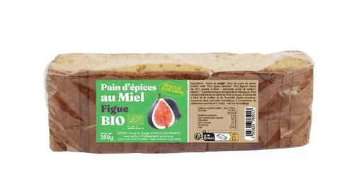 Jardin facile：Pain d'épice aux figues pour foie gras - 300 gr