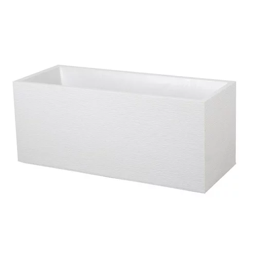 Vie extérieure：Bac Graphit blanc cérusé L.100 x l.40 x H.40 cm