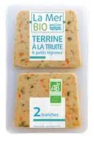 Solution pratique：Terrine à la truite & petits légumes bio 2 tranches La Mer bio - 120 g