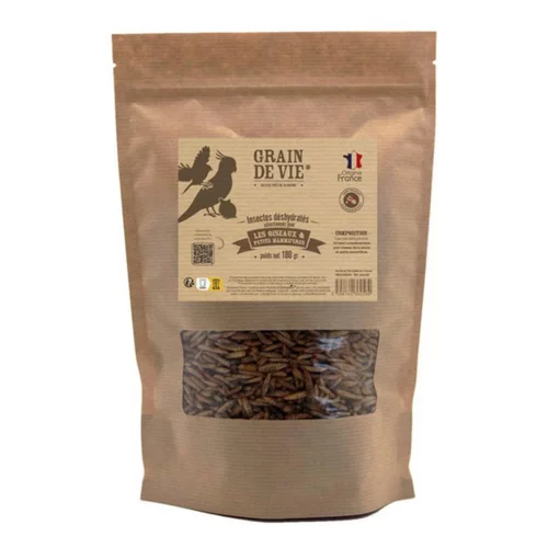 Univers jardin：Vers de farine pour oiseaux Grain de Vie - 1,2 L