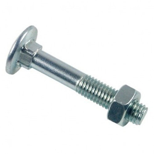 Boulon TRCC LENNIE Tête ronde collet carré M10 × 200 zingué blanc – boîte de 25