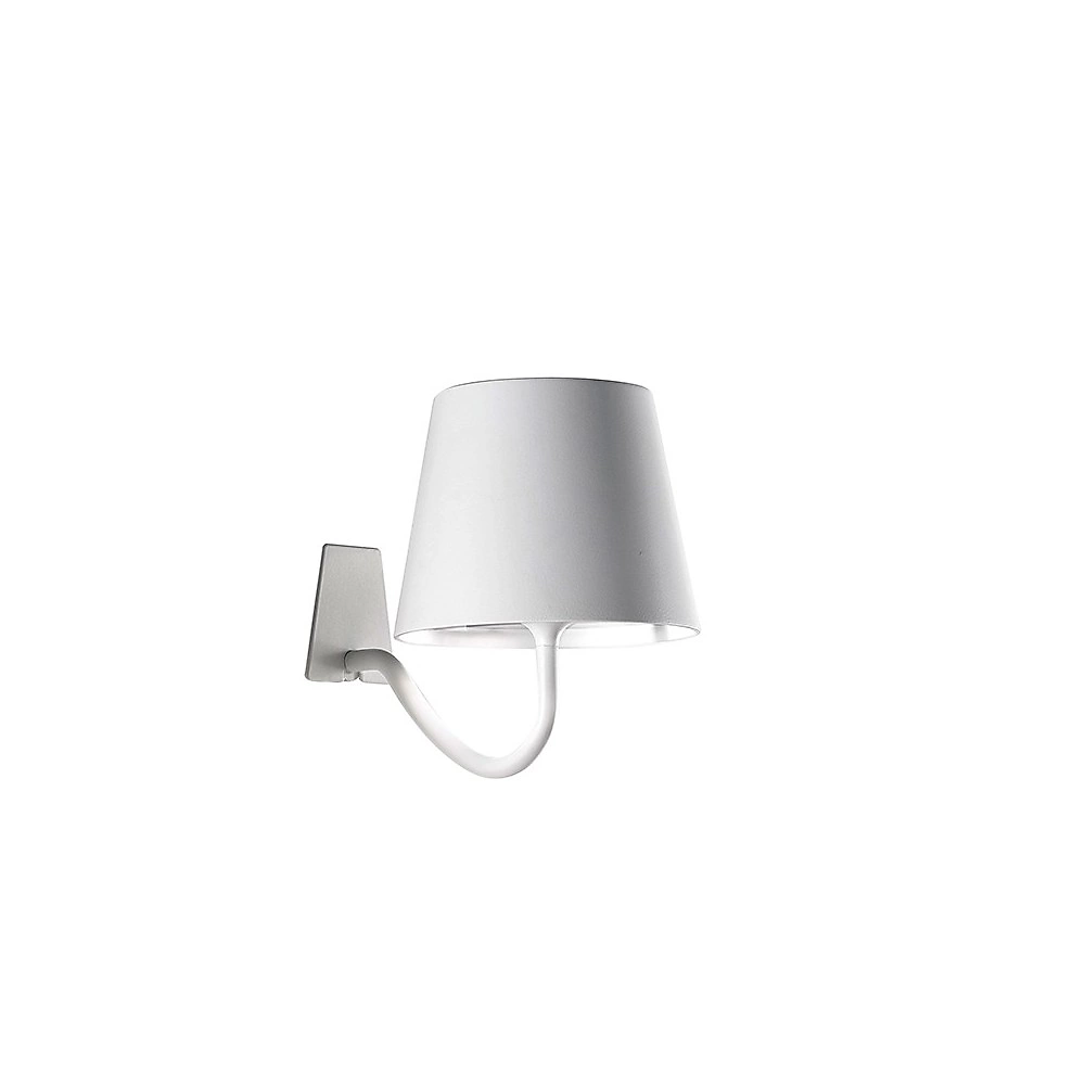 Applique Led Poldina Bianca – Rechargeable Et Dimmable Avec Une Autonomie Jusqu'À 12 Heures