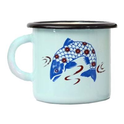 Tasse en émail coloré Décors (40 cl)