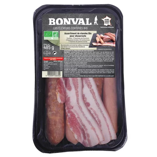 Une idée pour le jardin:Assortiment de viandes pour choucroute 485g