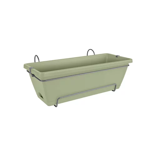 Utile jardin：Balconnière + support Elho Barcelona - 49,5 x 27,5 x 18,5 cm