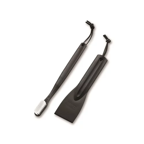 Jardin et plaisir:Kit de 2 pièces de nettoyage Weber en plastique noir 25 cm