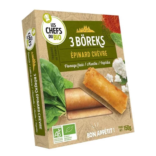 Jardin inspiration：Boreks épinard chèvre Les p'tits chefs du bio - 3 x 50 g