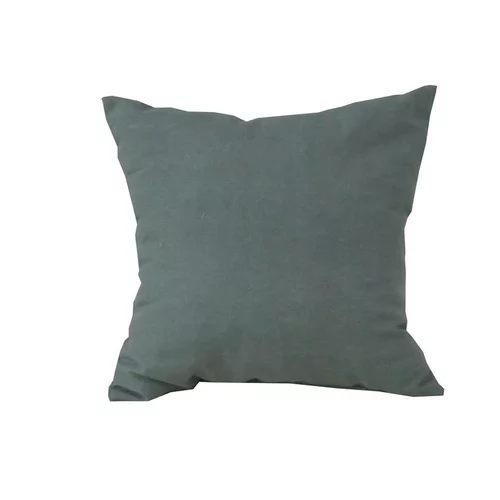 Les indispensables du jardin:Coussin décoratif carré coloris gris en coton polyester - 40 x 40 x 15 cm