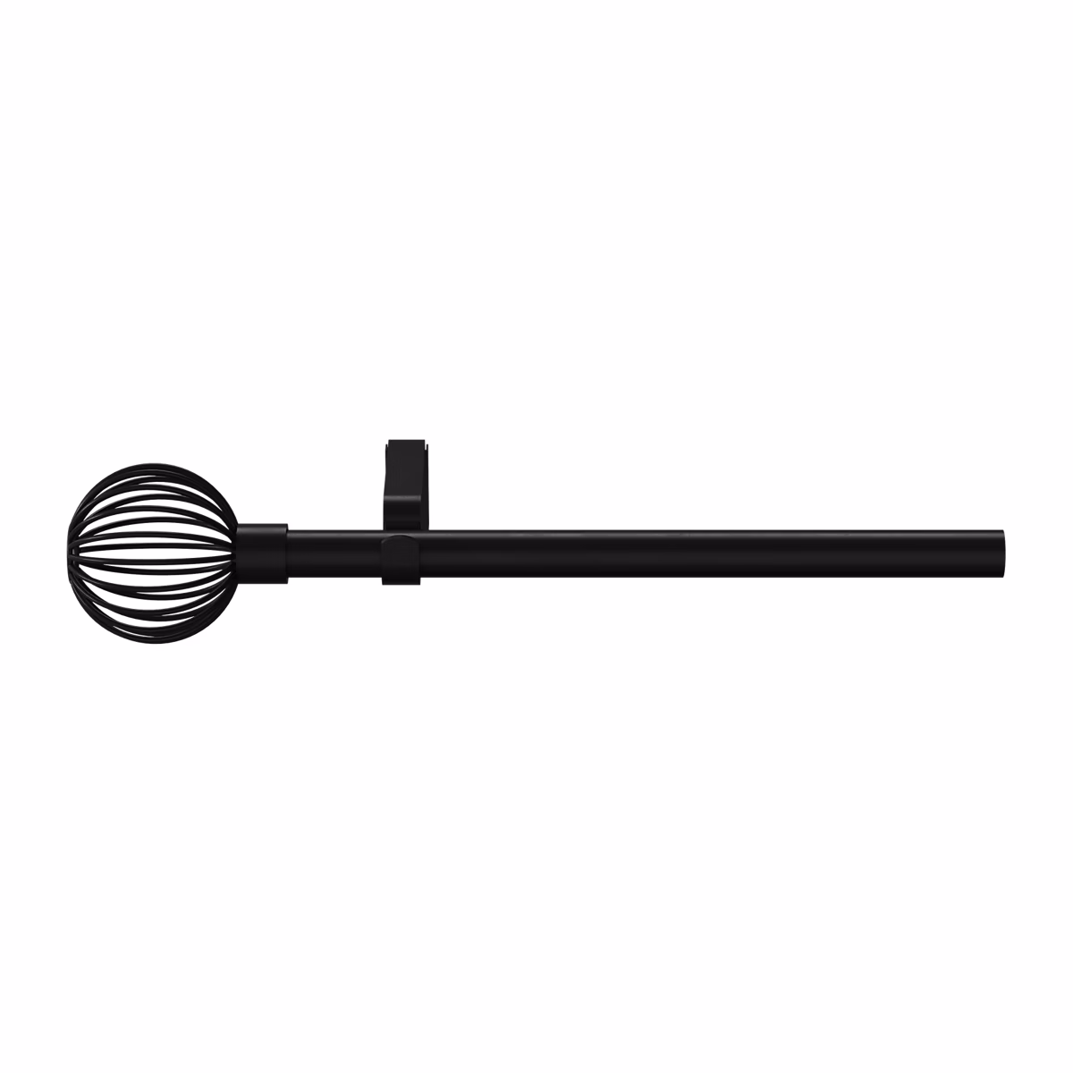 Kit de tringle à rideau extensible embout cage Araxos GoodHome 200/330 cm – Ø16/19 mm noir