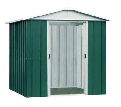 À adopter au jardin：Abri de jardin métal sans plancher, vert sapin, TRIGANO JARDIN Yardmaster, 2.77 m²