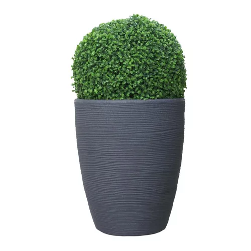 Univers végétal:Pot rond haut Granit gris Ø 37 x 44 cm de 35 L