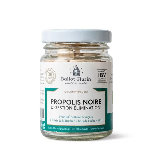 Jardin solution:Propolis noire Digestion et Élimination Ballot-Flurin - Flacon de 120 comprimés
