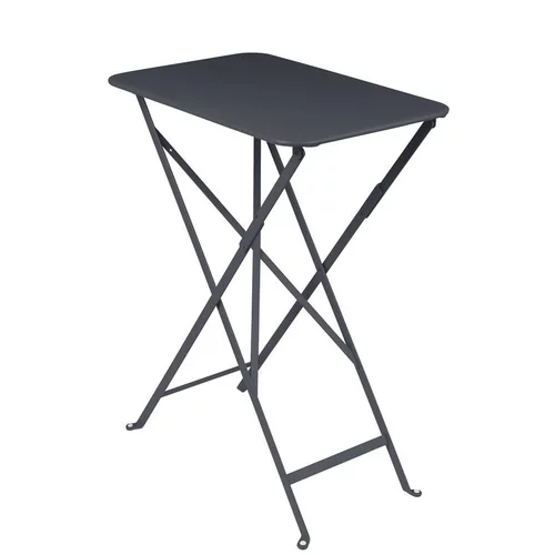 Pour l’extérieur:Table pliante Bistro coloris carbone en acier Fermob - 37 x 57 x 74 cm