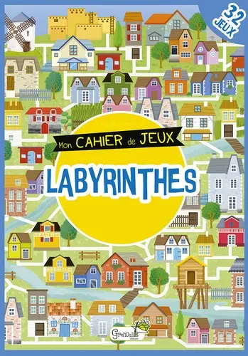 À adopter au jardin：Livre jeu "Labyrinthes - mon cahier de jeux" aux Éditions Grenouille