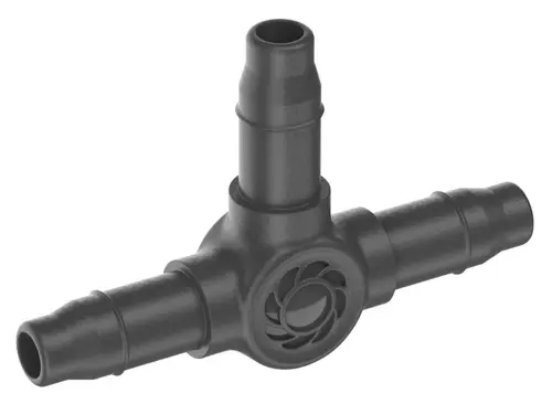Jardin pour tous：Dérivation en T 3/16 Easy & Flexible coloris noir Gardena - 4,6 mm (boîte de 5)