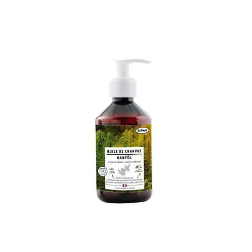 Une sélection pour l’extérieur：Huile de chanvre pour chien, chat et petit mammifère Bubimex – 250 ml