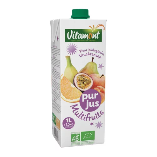 À avoir pour l’extérieur：Multifruits mélange pur jus et purée de fruits bio 1 L